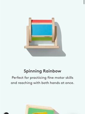 Lovevery Montessori Spinning Rainbow Wooden Activity Toy